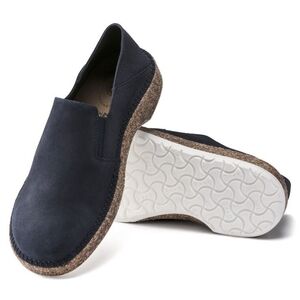 Birkenstock Navy Suede Slip-On Shoes